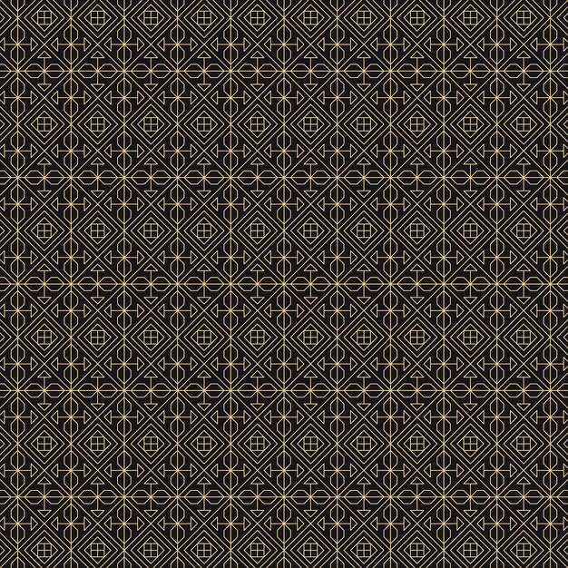 Geometric Gold Pattern Background
