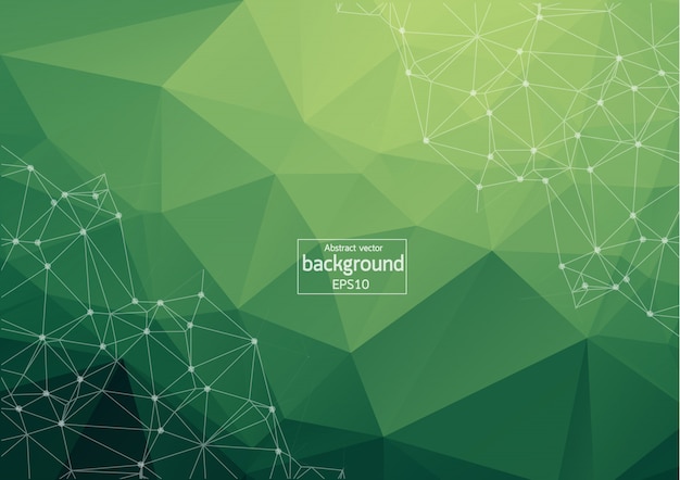 geometric green polygonal background
