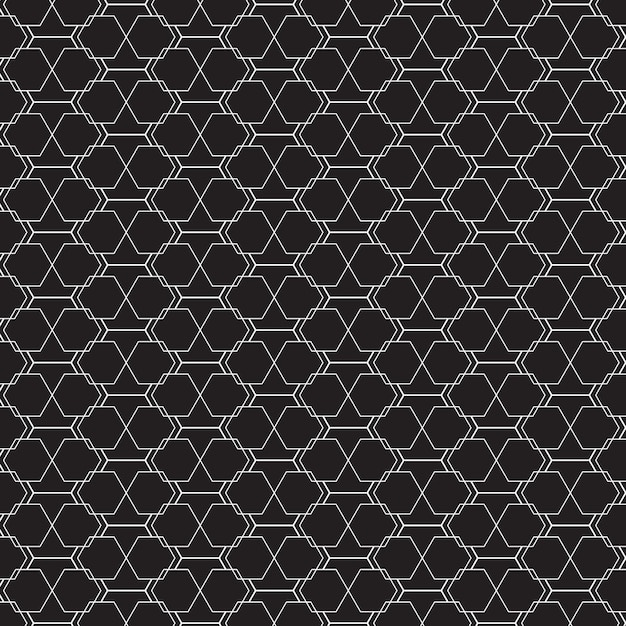 Geometric Hexagonal Grid Structure