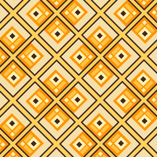 Geometric Pattern Pops with Orange and Yellow