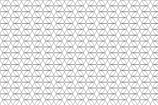Geometric Pattern with Interlocking Shapes