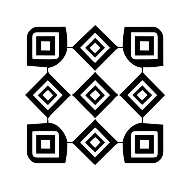 geometric patterns inspired by ancient symbols icon