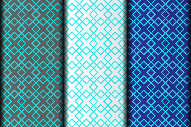 Geometric seamless organic vector floral pattern design