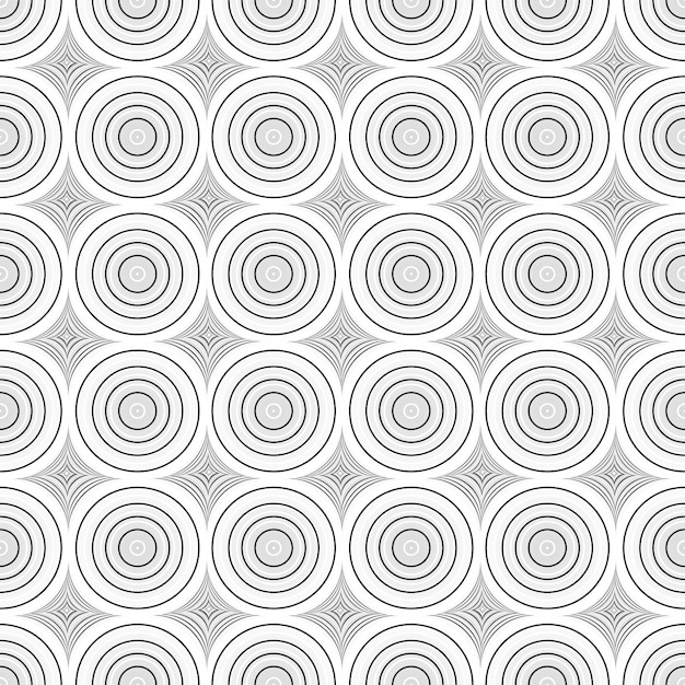 Geometric seamless pattern Black and white texture