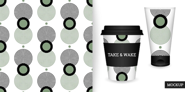 geometric seamless pattern with circles