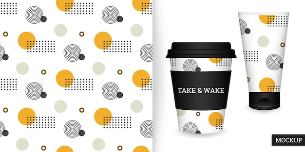 geometric seamless pattern with circles
