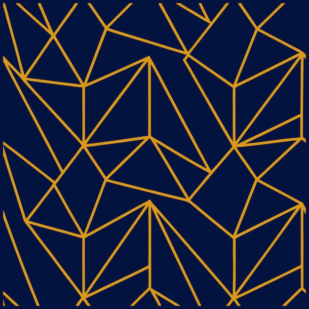 geometric seamless pattern with gold lines vector design