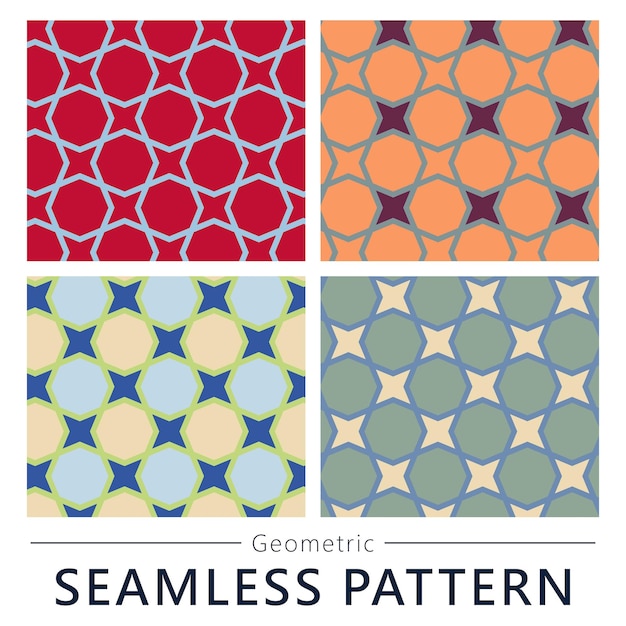 Geometric seamless vector pattern n135