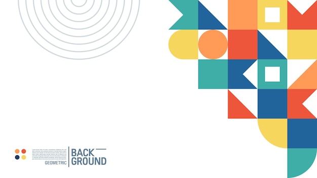 geometric shape background in modern design style vector illustration