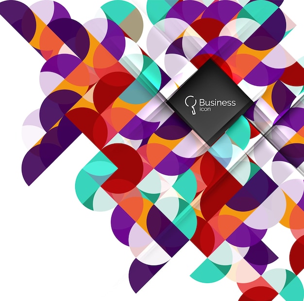 Geometric shape on white vector Vector template background for workflow layout diagram number options or web design
