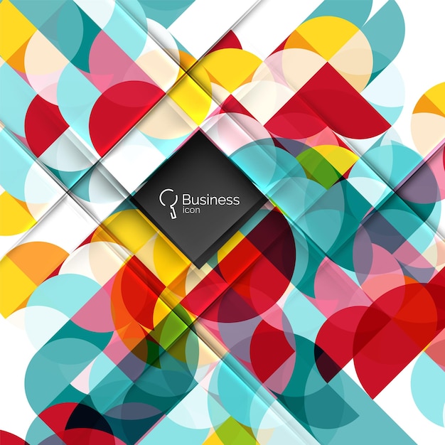 Geometric shape on white vector Vector template background for workflow layout diagram number options or web design