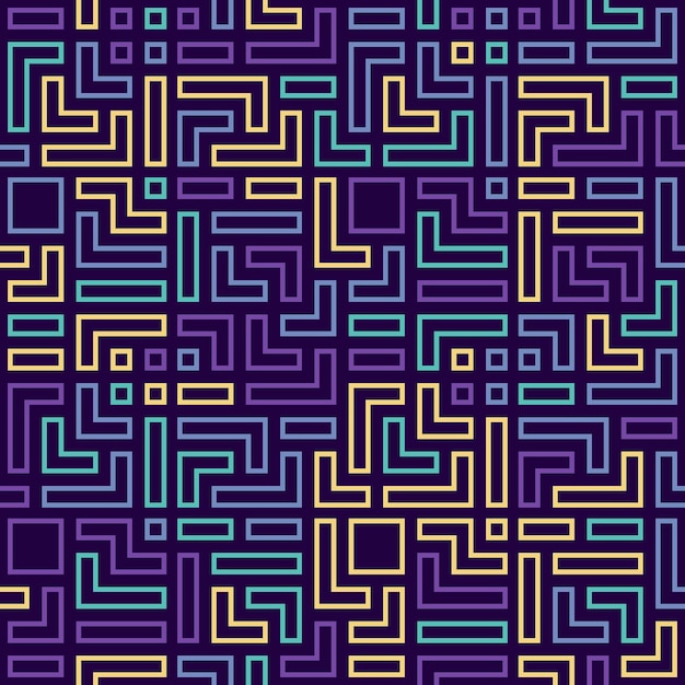 geometric shapes abstract background maze pattern modern wallpaper