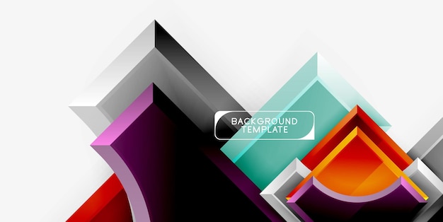 Geometric shapes abstract background