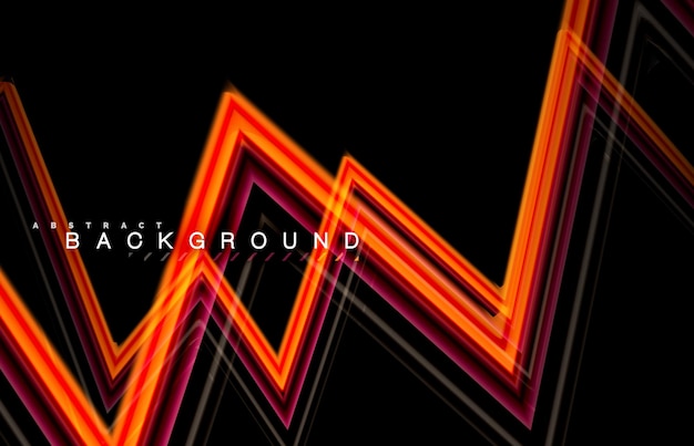 geometric shapes created with fluid multicolored lines