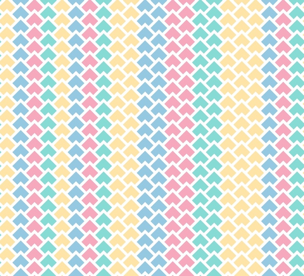 Geometric shapes mosaic vertical stripes vector seamless texture