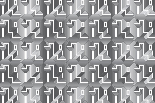 Geometric shapes seamless lines luxury pattern