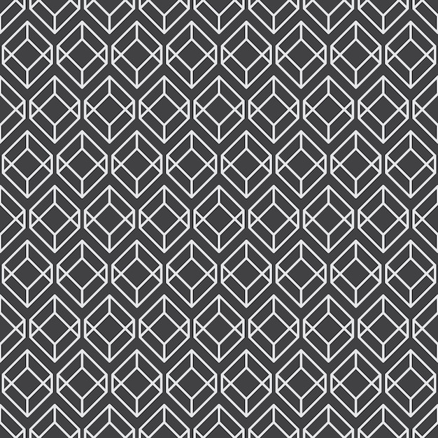 geometric simple cube seamless pattern