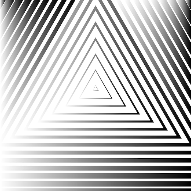 Geometric triangle lines tunnel background