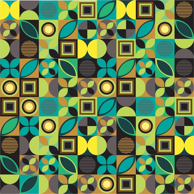 Geometrical bauhaus pattern design