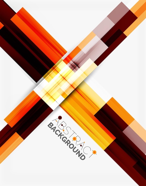 Geometrical design background straight lines on white