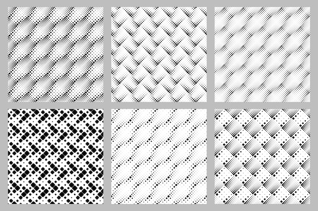 Geometrical diagonal square pattern background set