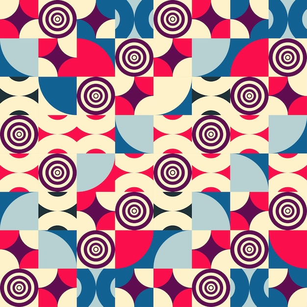 Geometrical minimalistic design of poster with simple figures and element Abstract vector pattern