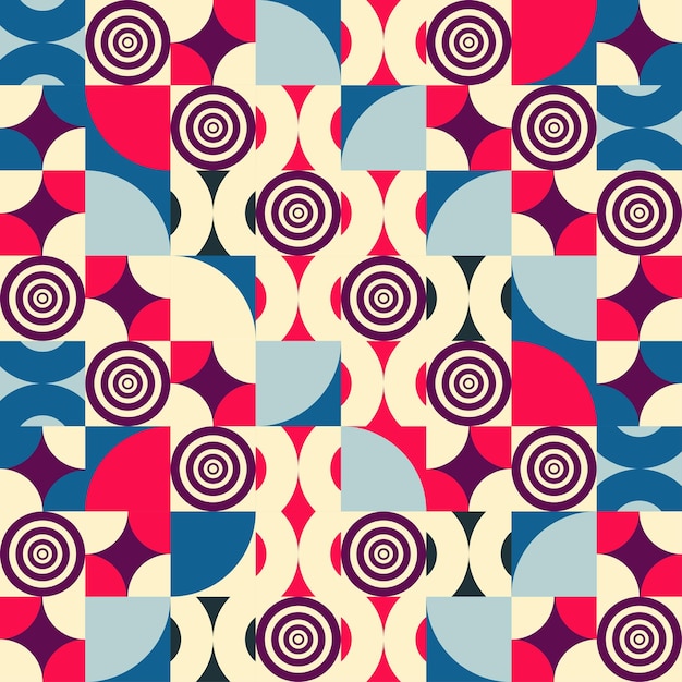 Geometrical minimalistic design of poster with simple figures and element Abstract vector pattern