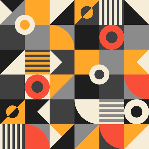 Geometry artwork poster in minimalistic style with simple shape and figure. Abstract pattern in Scandinavian style for web banner, business presentation, print, branding package, wallpaper.