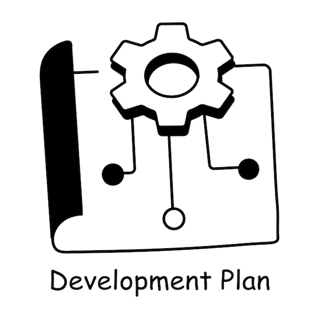 Get a doodle icon of development plan