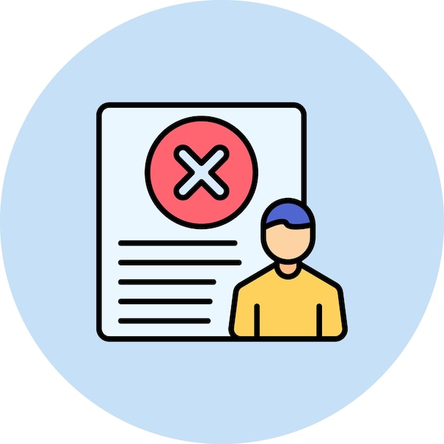 Getting Fired Flat Illustration