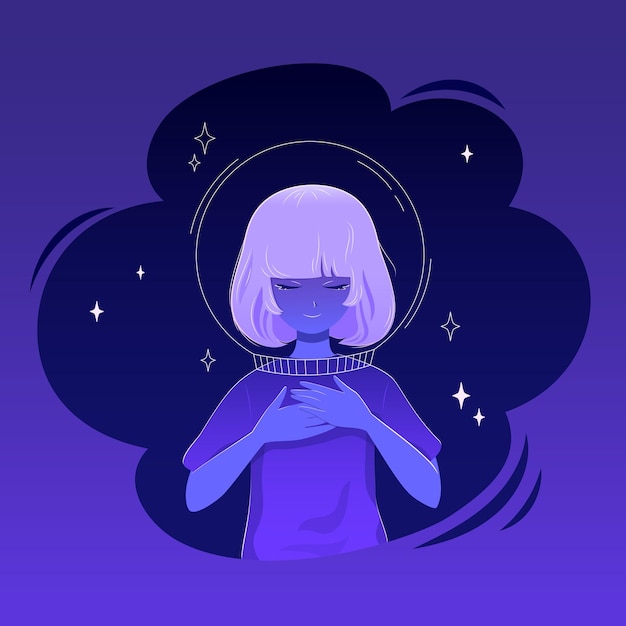 girl dreams of being an astronaut