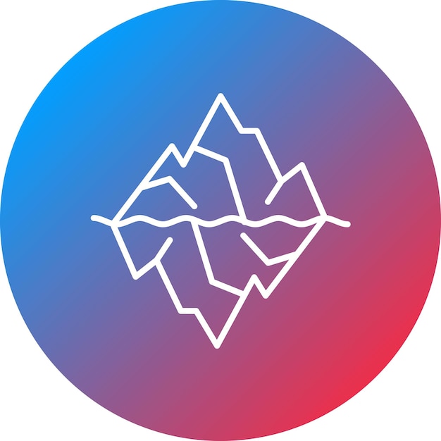 Glaciers icon vector image Can be used for In The Wild