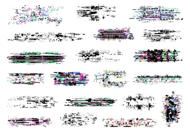 glitch texture digital pixel noise screen error