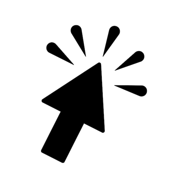 global communication cursor mouse icon black vector graphics