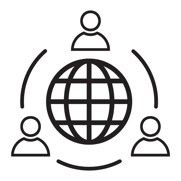 Global Communication Network Icon