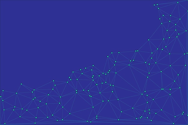 Global network connection background for banner design Abstract line background with connecting dots and lines Network Connecting dot polygon Social network communication Internet technology