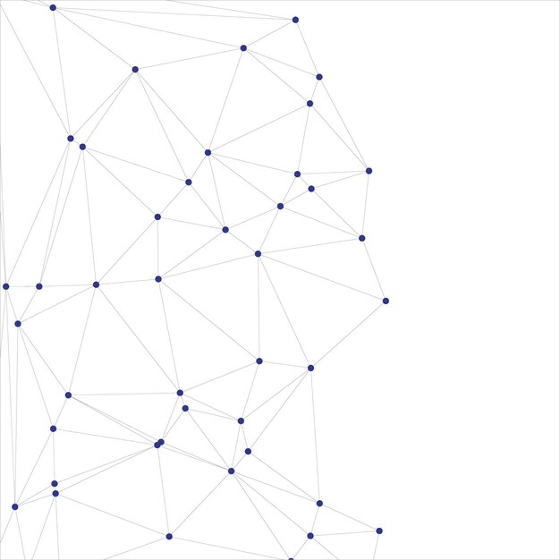 Global network connection background for banner design Abstract line background with connecting dots and lines Network Connecting dot polygon Social network communication Internet technology