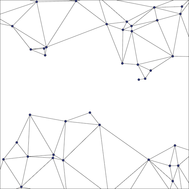 Global network connection background for banner design Abstract line background with connecting dots and lines Network Connecting dot polygon Social network communication Internet technology