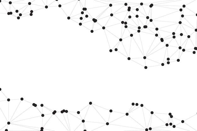 Global network connection background for banner design Abstract line background with connecting dots and lines Network Connecting dot polygon Social network communication Internet technology