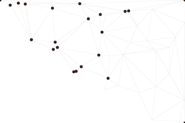 Global network connection background for banner design Abstract line background with connecting dots and lines Network Connecting dot polygon Social network communication Internet technology