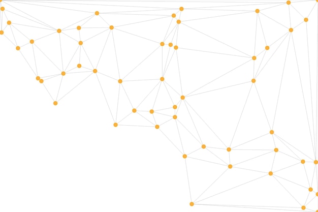 Global network connection background for banner design Abstract line background with connecting dots and lines Network Connecting dot polygon Social network communication Internet technology