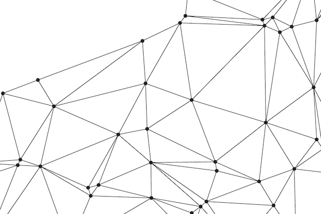 Global network connection background for banner design Abstract line background with connecting dots and lines Network Connecting dot polygon Social network communication Internet technology