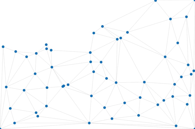 Global network connection background for banner design Abstract line background with connecting dots and lines Network Connecting dot polygon Social network communication Internet technology