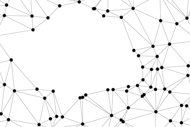 Global network connection background for banner design Abstract line background with connecting dots and lines Network Connecting dot polygon Social network communication Internet technology