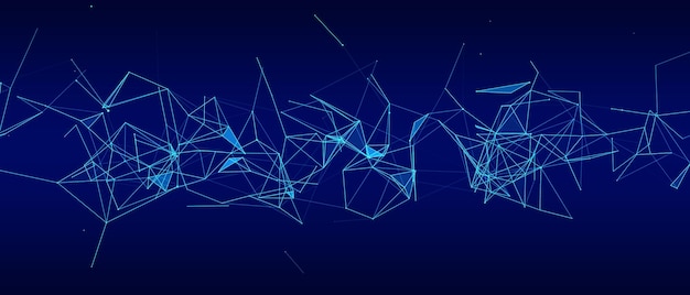 global network connections with points and lines background with moving lines and dots science and technology