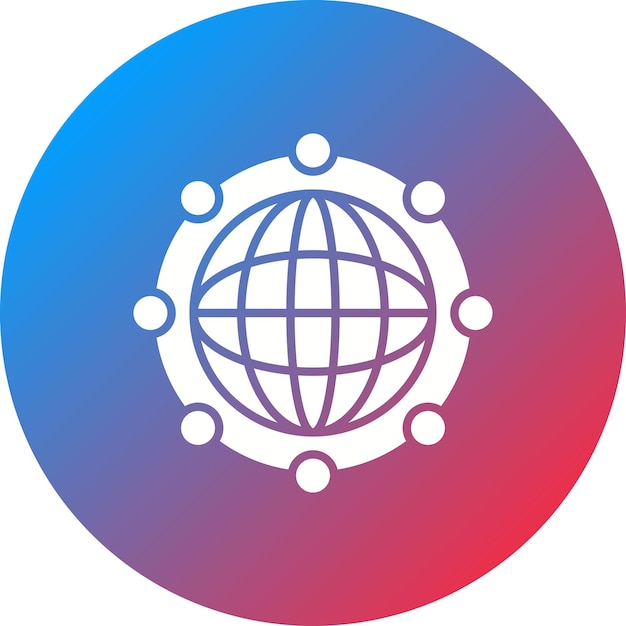 global network icon vector image can be used for business startup