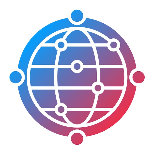 Global Network icon vector image Can be used for Marketing