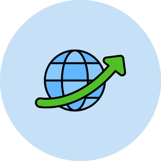 global progress flat illustration