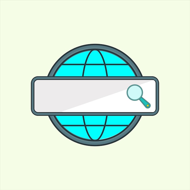 Global Search icon icon related to design elements suitable for web site app user interfaceselement printable etc flat icon style simple vector design editable