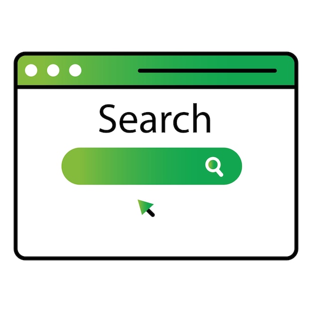 global search vector icon representing international online search and worldwide